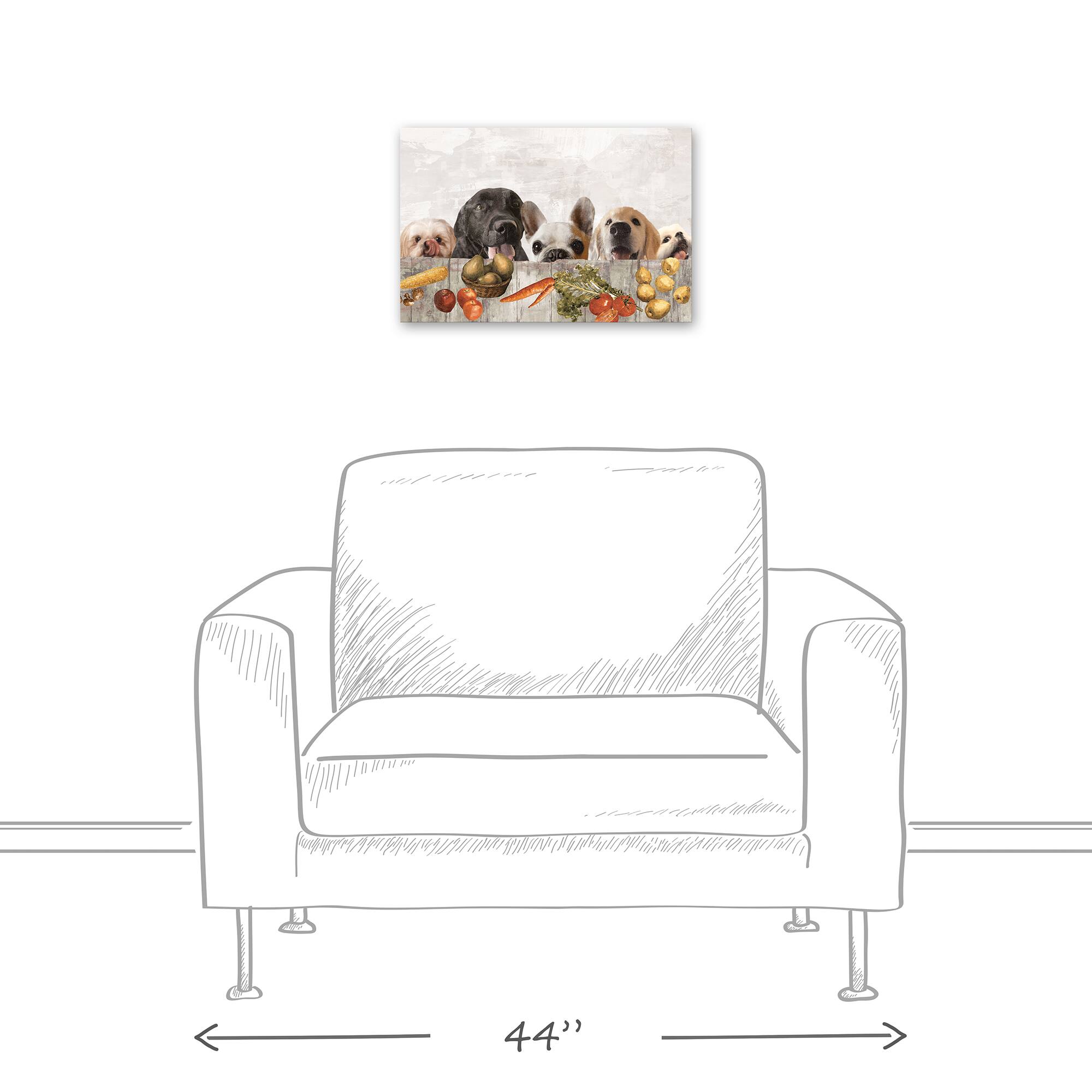 Dog Supper 1 Canvas Wall Art